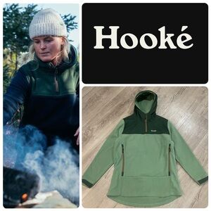 NWT Hooké Tech Fleece Hoodie in Dark Green / Green